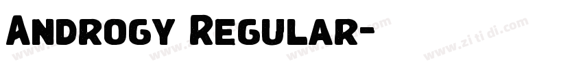 Androgy Regular字体转换 Androgy Regular字体转换